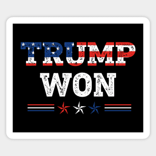 Trump Won 2024 Keep America Great Sticker